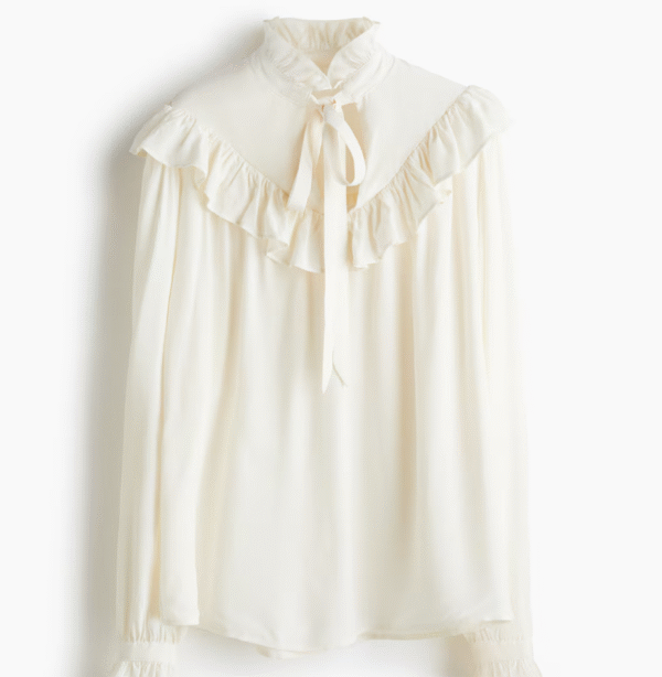 Ruffle-Trimmed Blouse