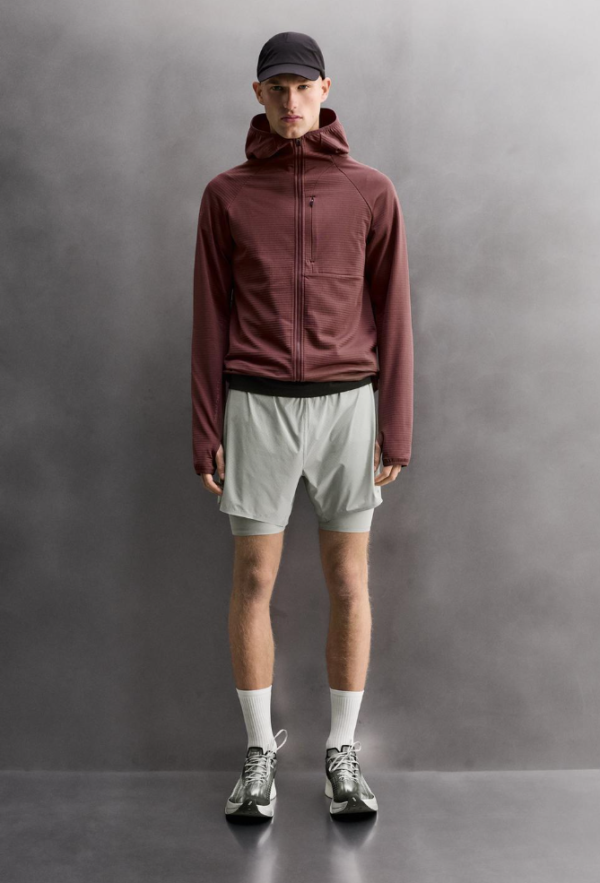 Contrast Hooded Technical Jacket